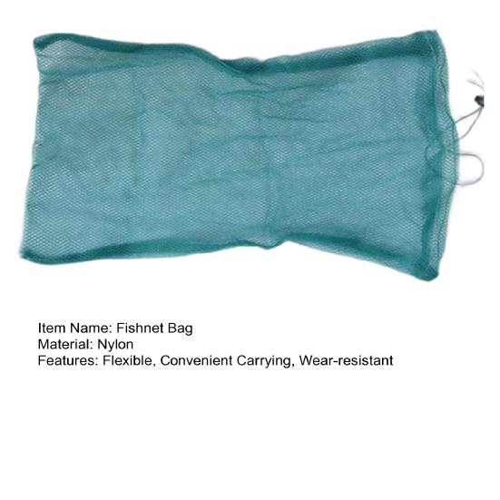 Fishing Net Strong Load Bearing Quick Dry Portable Tear Resistance Thickened Angling Nylon Fish Protection Net Bag Outdoor Supply