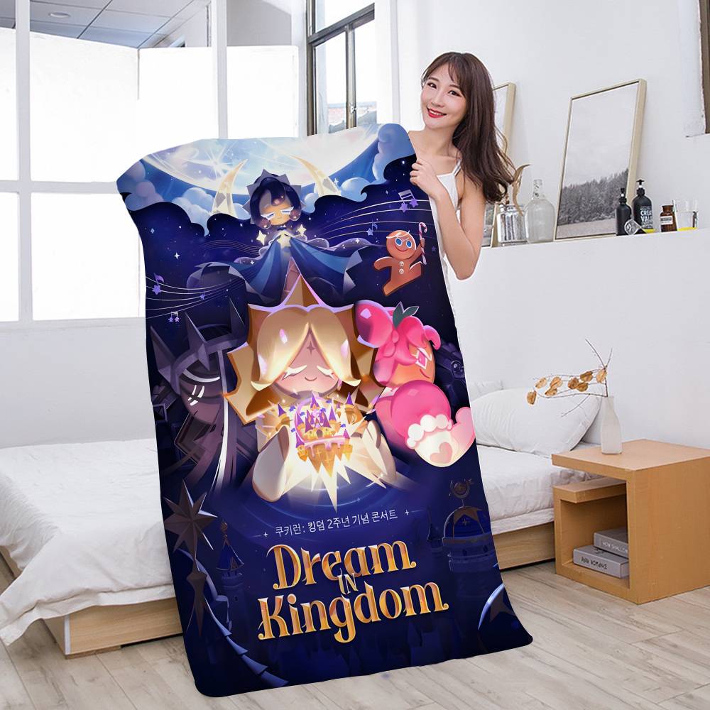 Game C-Cookie R-Run K-Kingdom Bath Towel Microfiber Soft Water Absorbing Breathable For Girl Kids Decorative Beach Towel