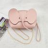 Korean  Solid Color Pu Leather Phone Purses Mini Elephant Crossbody Bags Ladies Lovely Casual Bags For Women