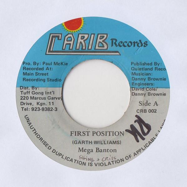 

7inch Record MEGA BANTON - First Position CRB002 Carib Records Jamaica Reggae, Ska & Dub Used
