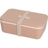 Yamanaka Lacquer Bento Box, Single Tier, 600ml Capacity, Microwave and Dishwasher Safe, for Men and Women, "bitie" Simple Design, Beige, Made In Japan
