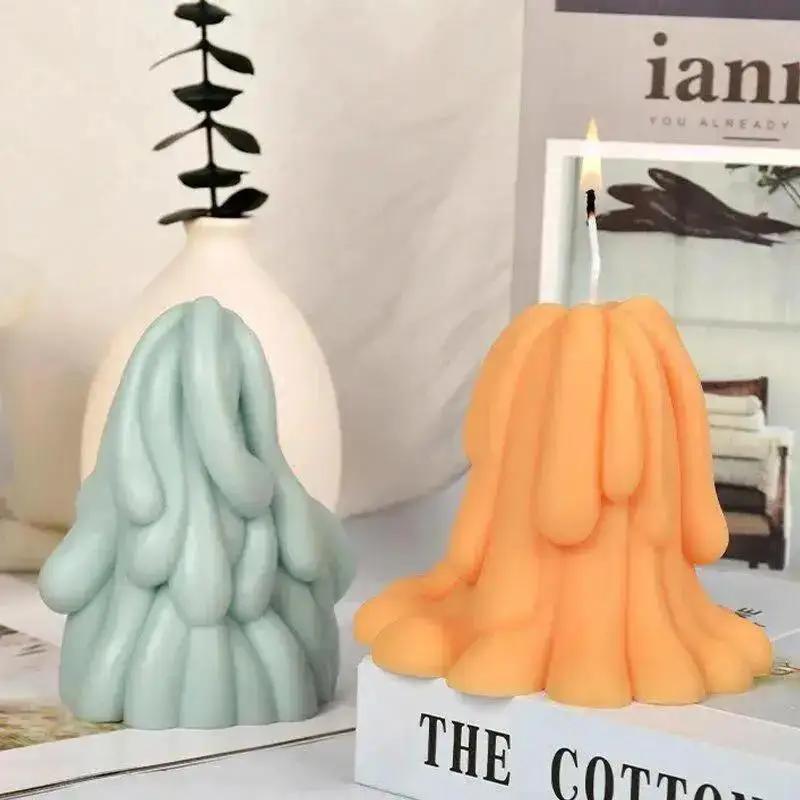 New 3D Ocean Tentacles Silicone Candle DIY Sea Ornament Making Plaster Epoxy Resin Craft Molds Home Decoration Handmade Gifts