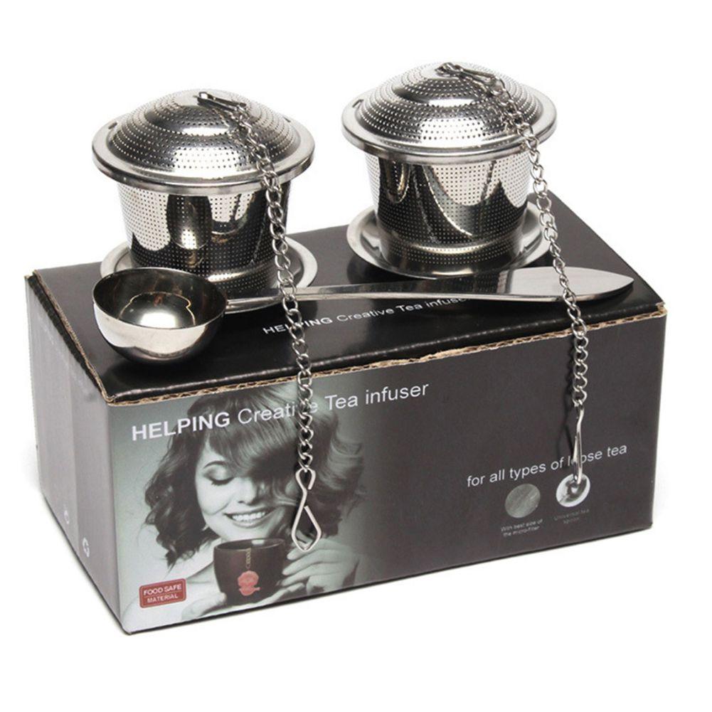 Tea Strainer Set Stainless Steel Easy to Clean for Kettle And Cup
