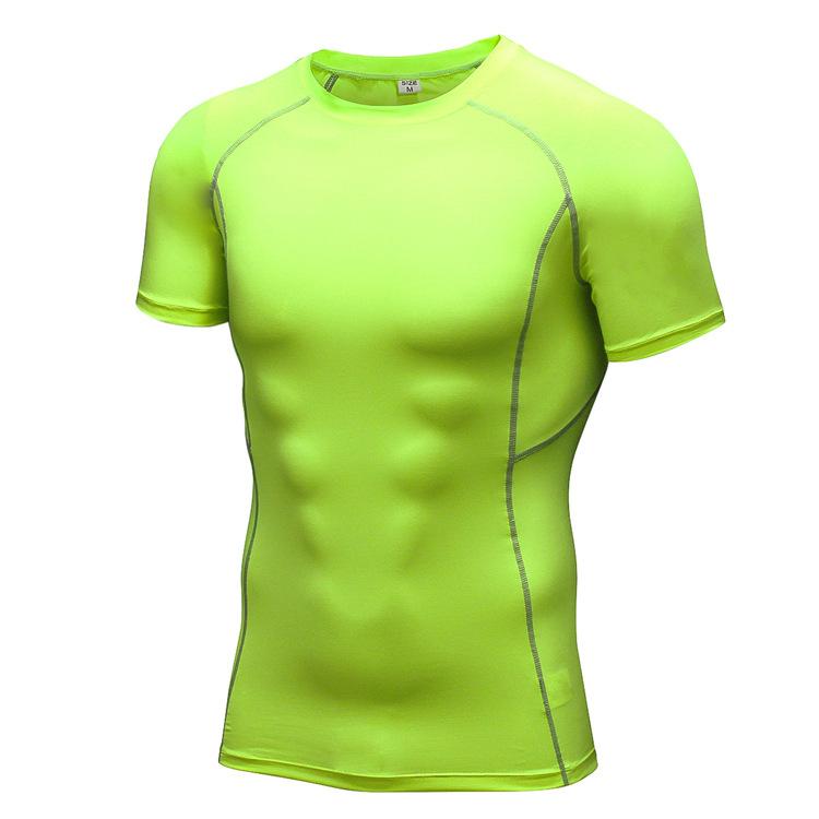Men's Sports T Shirts Running Cycling Bodybuilding Fitness Short Sleeve Training Jogging Shirts Outdoors Tops