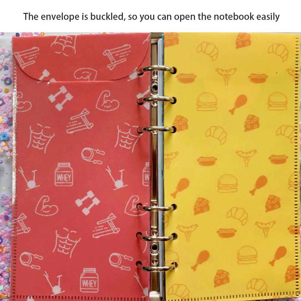 Kontantkuvertsystem Allt-i-ett Kontantkuvertplånbok med Pengar Budgetkuvert Etiketter och och Organizer