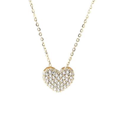 [Onoma] Onm Bijou Holic 92.5 Silber Vergoldet Aurora Herz Damen Halskette (16462805)