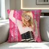H-Hannah M-Montana  Pillow Case Square Double-Sided Sofa Cushion Cover Bedroom Bedside Pillow