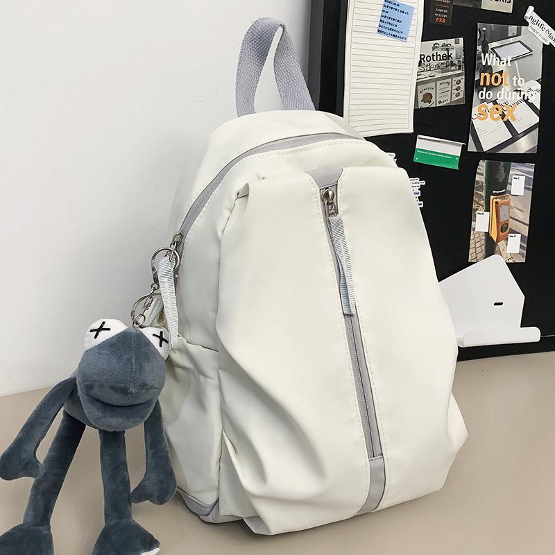 Children's Small Schoolbag for College Students Simple New Small Backpack for Girls Men's Contrasting Color Backpack for Girls