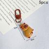 1-10pcs Capybara Keychains Bag Phone Pendant Kapibala Animal Hanging Pendants Men Women Cute Keyring Party Guest Jewelry Gift