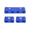 X AUTOHAUX Engine Spark Plug Wire Separator Loom Divider Organizer Clamp Aluminum Alloy 28mm Set of 2 Blue
