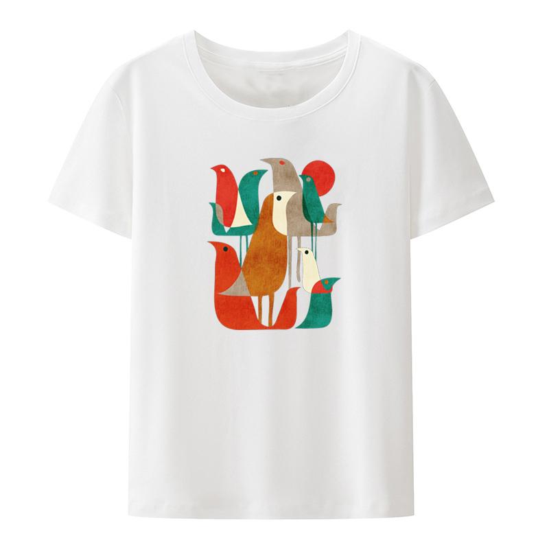 The Flock Graphic Tshirts Funny Print Tee Unisexs Shirt Humor Cool Street Fashion Breathable Creative Comfortable Tshirt Koszulki