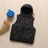 Thin and light hooded stand-up collar rhombus down jacket women's winter fashion warm white duck down casual top tide