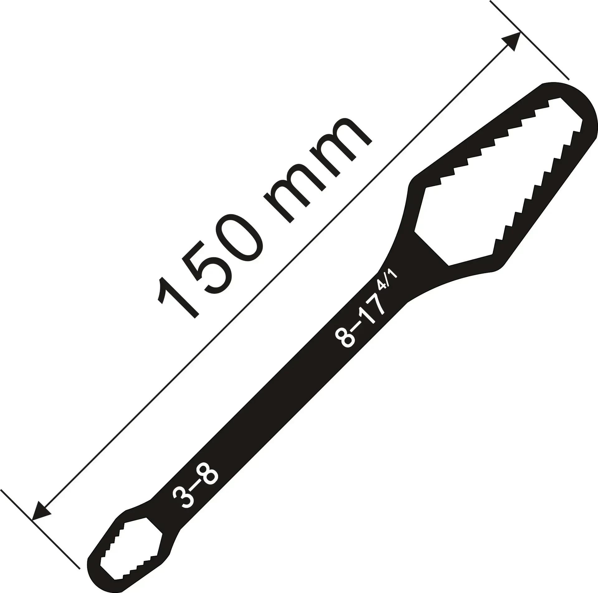 

Self tightening multifunctional wrench, multifunctional double headed dumb board, plum blossom glasses wrench, quick wrench