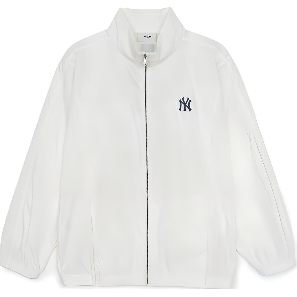 New MLB New York Yankees Trench Coat Women's Cream 3FWJV0253-50IVS