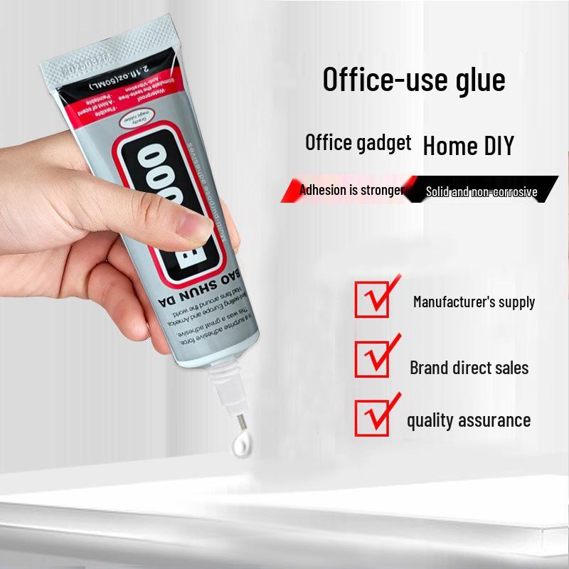 B7000 Transparent Rhinestone & Fabric Glue with Needle Tip for Jewelry Making and DIY Crafts