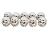 Made in Color Daruma Size 0 x Width x Depth Set of 10 Commercial Japan, Dolls, (Length 4.5cm 3.5cm 3.5cm), White, (For Use)