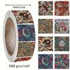 500 Sheets/Roll Yokai Ethereal Japanese Pattern Graffiti Stickers for Journals and DIY Decoration