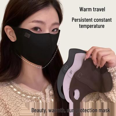 3D Gesichtsschlankheits Wintermaske: Winddicht, Atmungsaktiv, Augeneckenschutz für das Laufen bei Kälte.