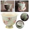 Retro Old Pottery Ceramic Teacup Vintage High Foot Teacup For Home Party
