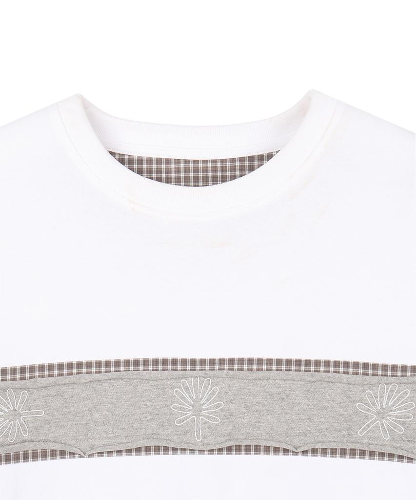 Dandel Dd Check Inset Symbol Tee (White)