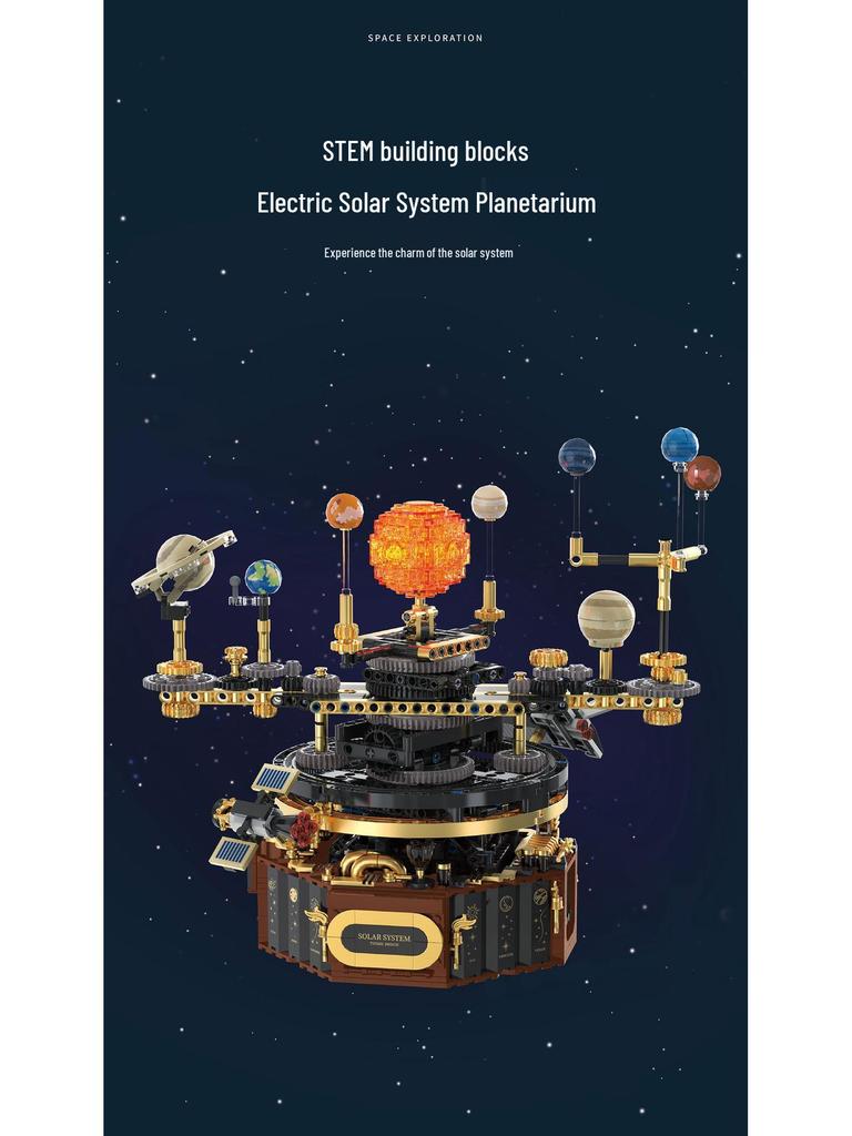 Tuomu T2004 Solar System Science Puzzle - Compatible with Lego