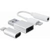 Kit De Connectivité - CoolBox - COO-CKIT-APPL - Lightning Vers Jack 3,5 Mm - USB-C - 7 Cm