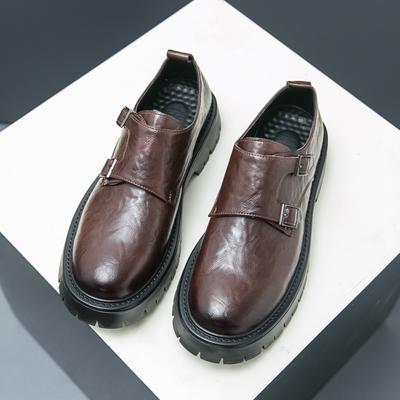 Italiaanse schoenen met dikke zool voor lengteverhoging veelzijdige heren zakelijke formele schoenen high-end banket schoenen voor heren
