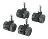 K&M Guitar Stand Caster Set (for Guardian Series) [17510] Color: Black