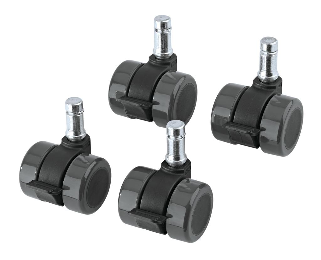 K&M Guitar Stand Caster Set (for Guardian Series) [17510] Color: Black