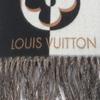 Excellent LOUIS VUITTON Scarf Duo Infinity fringe Noir wool mens M90806 Used
