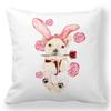 Creative Valentine's Day Happy Letters Digital printing short plush pillow covers for car sofa office cushion cover home goods