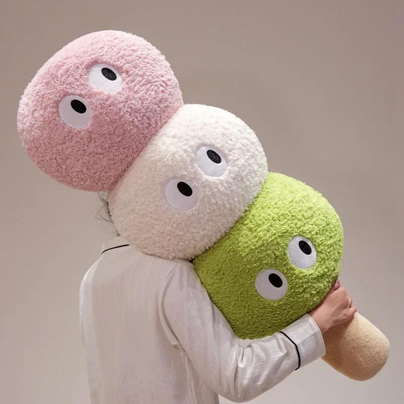 Stuffed Kitten Ball Plush Toys Cotton Big Size Colorful Cat Ball Doll Cozy Throw Pillow Kawaii Home Decor Lovely Gift To Girls