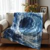 Cloud Vortex Tunnel Sky Soft Flannel Blanket Breathable Warm Throw for Office Car Sofa Kids Room Birthday Xmas Gift
