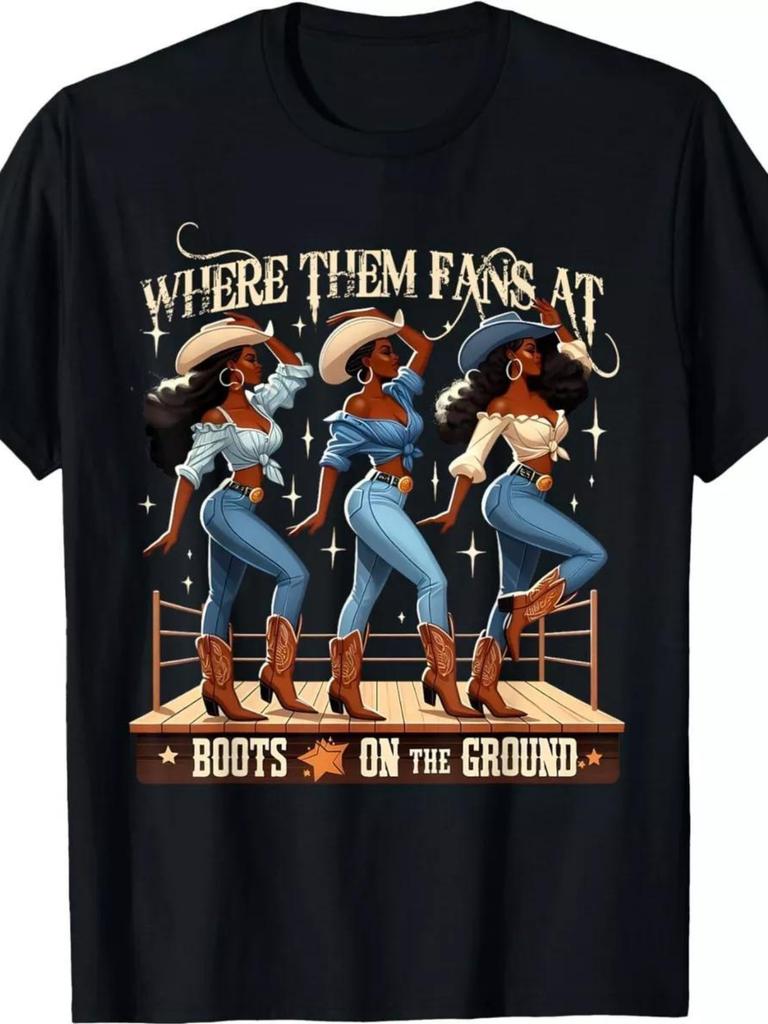 Cowgirl Boots On The Ground T-shirt