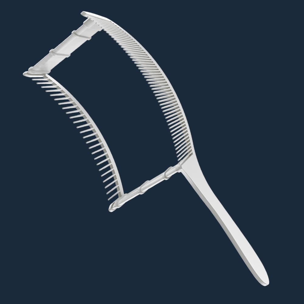 Nouveau peigne de positionnement incurvé résistant à la chaleur pour tondeuse à cheveux, peigne de mélange pour salon professionnel, outils de coiffure