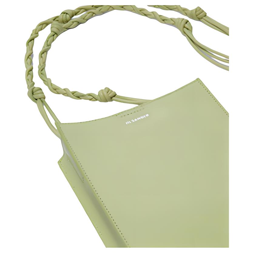 Jil Sander Tangle Small Leather Crossbody Bag Women Bags Matcha JSPU853173-WUB69159N
