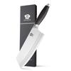 WILDMOK 7.8 Inch Chinese Chef Knife Stainless Steel Material with Black Pakkawood Handle Kitchen Cleaver Vegetables Knife