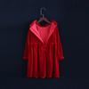 YUBAOBEI Kids Winter Long-sleeve Dress 4-14 Yrs Teenage Girl Velvet Elegant Evening Party Gown Child Clothes