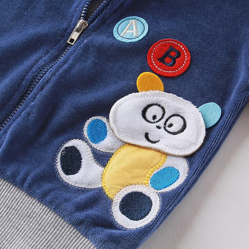Kid Girlss Boys Infant Clothing Velour Winter Spring Long Sleeve Trousers Set With Hat Zipper Kidswear Aapparel