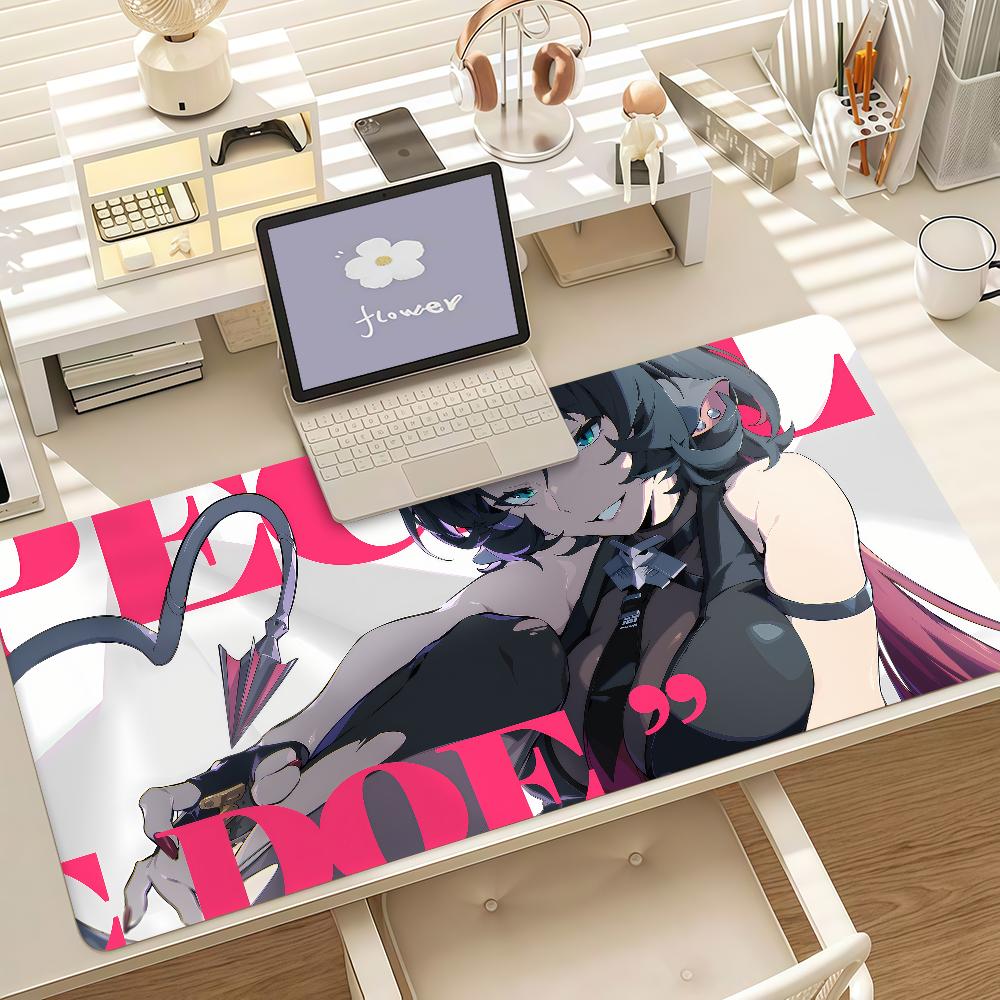 Game Zenless Zone Zero Mouse Pad Anti Slip Rubber Edge Locked Thickened Laptop Gaming Desk Mat