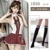 Sexy Lingerie Neck Strap Japanese Red Grid Senior Uniform Suit Cosplay Uniform Temptation