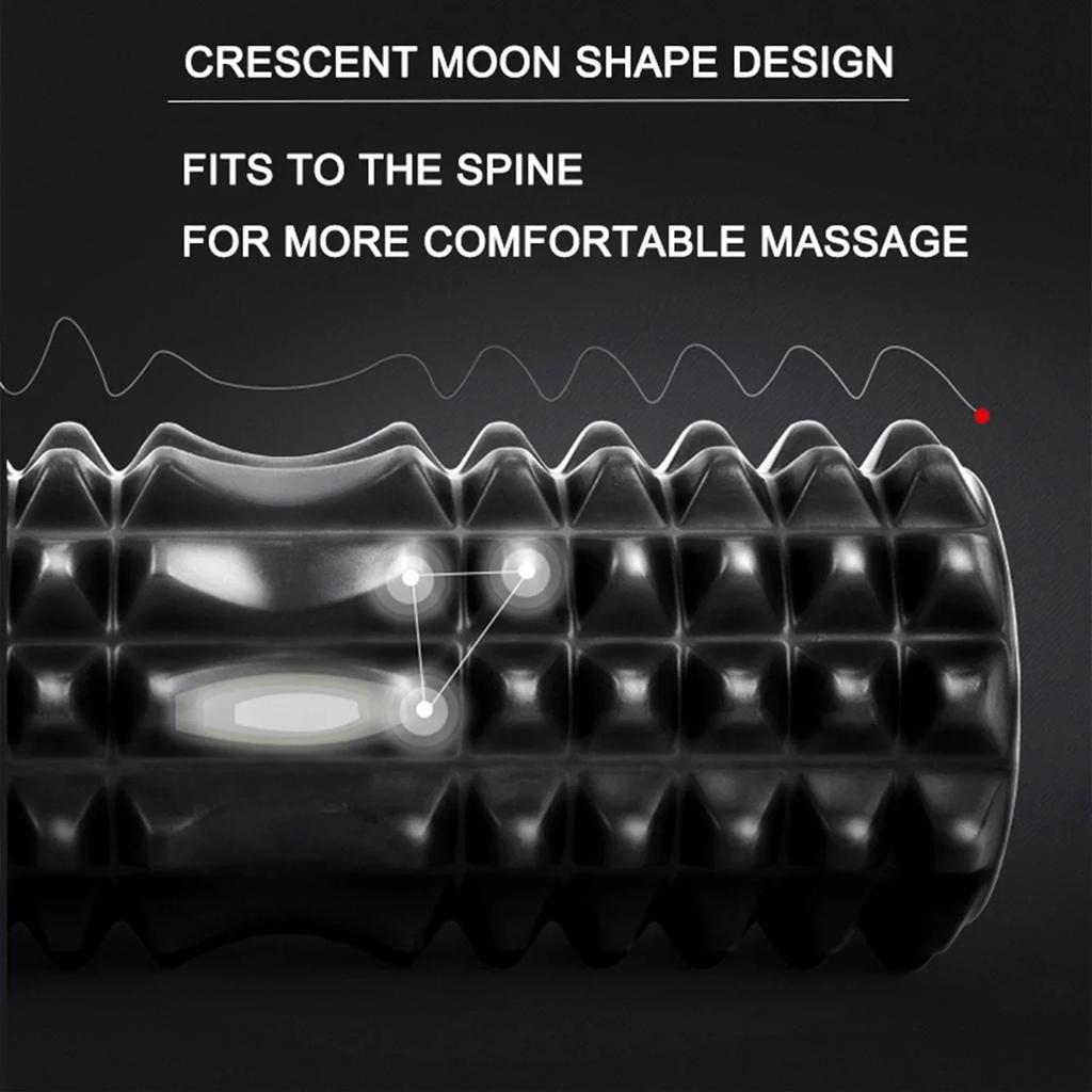 Yoga Foam Roller Body Sculpting Home Gym Whole Body Muscle Massage Relaxer Sports Rehabilitation 45*12cm