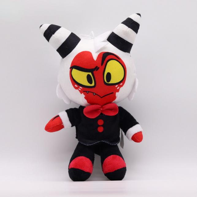 

Аластор плюшевые игрушки Hazbin Hotel Hell Inn кукла животное PP хлопок наполнение короткая плюшевая кукла Moses-25CM