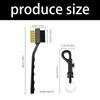 Golfs Club Brush Long Handle Double Sided Golfs Rod Grooves Cleaner Golfs Cleaning Brush Golfs Club Aids with Carabiner