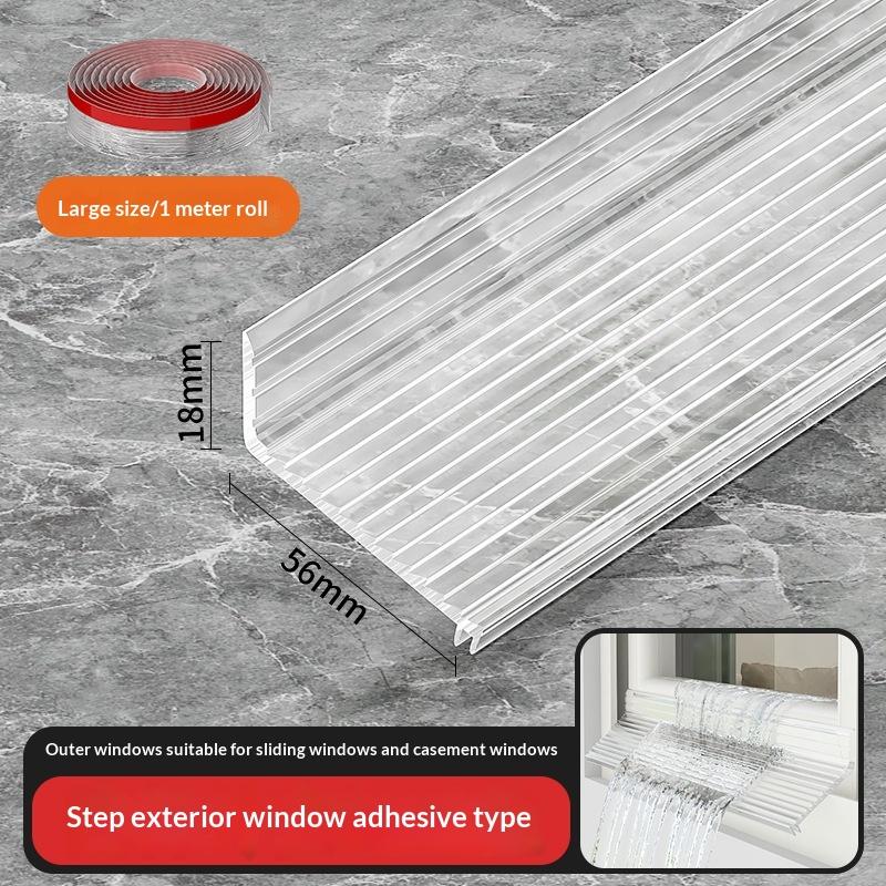 Transparent Self-Adhesive Draft Stopper Long Lasting Waterproof Seal Strip Wind Blocker for Window Balcony Door