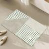 Diatomaceous Clay Checkerboard Rug Living Room Sofa Blanket Bathroom Non-Slip Quick Dry Floor Mat Geometric Bedroom Rug
