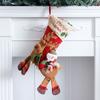 Decoration Plush Christmas Stockings Candy Gift Bag Christmas Ornaments Xmas Tree Hanging Decor