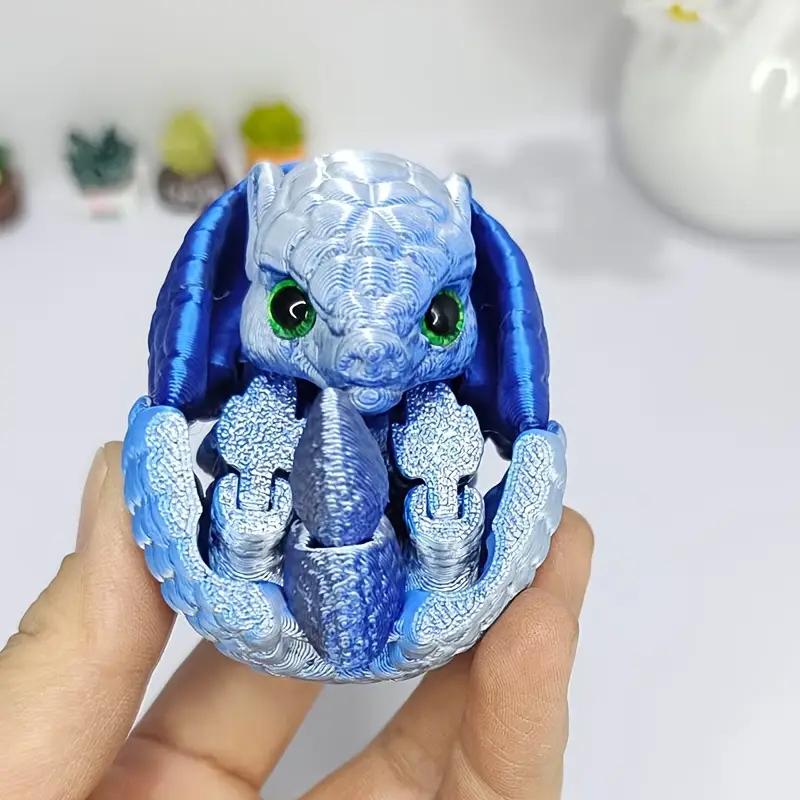 1pc 3D Printed Creative Animal Sculptures - Random Eyes - Joints Movable - Novel Relax Desktop Accessories, Ideal For Party Gift
