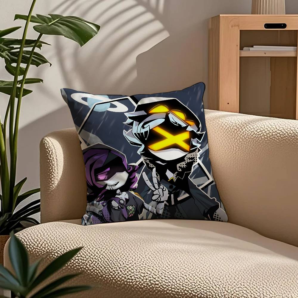 ANIME m-Murder d-Drones Kissenbezug Komfort Sofa Bett Seidig elegant Verdeckter Reißverschluss Benutzerdefinierte Dekorative Kissenhülle