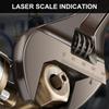 8-18inch Adjustable Wrench Wide Jaw Opening Precise Jaw Design Grips Measurement Scales Engraved On the Tool